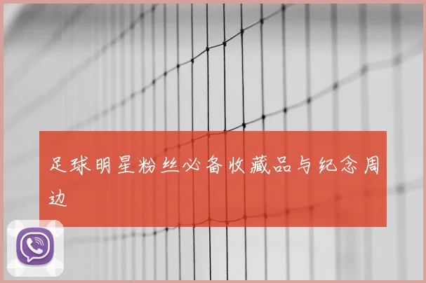 足球明星粉丝必备收藏品与纪念周边